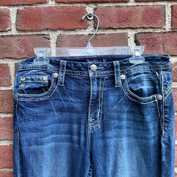 Miss Me Curvy Boot Jeans Women E3705VB2R k1129 size 30 NEW - Picture 7 of 13